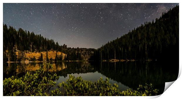 Stars over Devil's Lake Oregon Print by Brent Olson