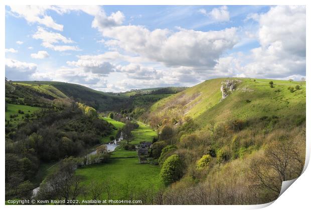 Monsal Dale Landscape Derbyshire England Print by Kevin Round
