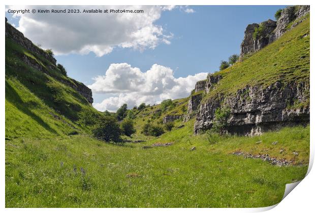 Lathkill Dale Derbyshire 3 Print by Kevin Round
