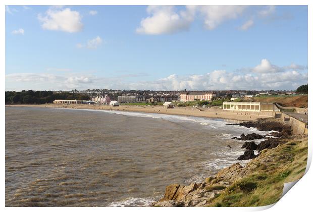 Barry Island Beach Print by Kevin Round