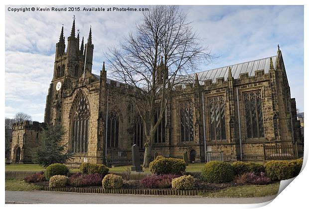  Tideswell Church Print by Kevin Round