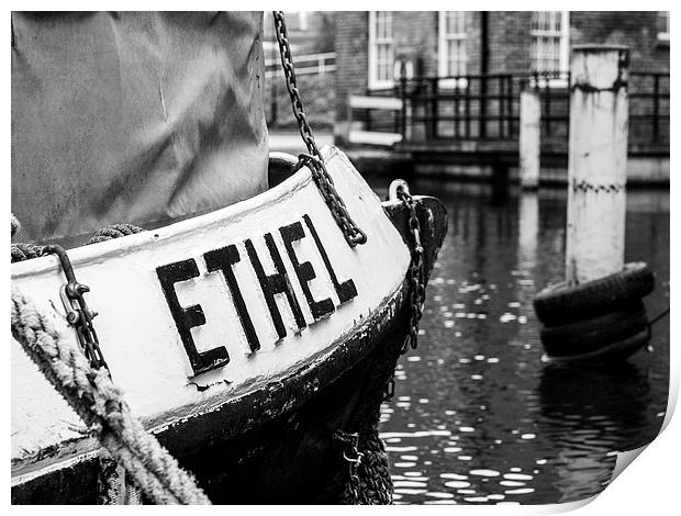 A Boat Named Ethel Print by Chris Watson