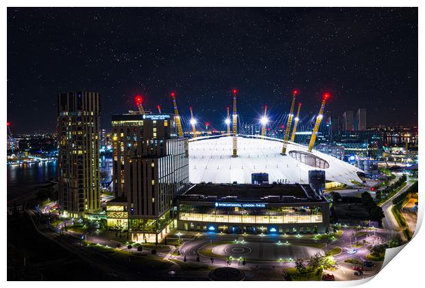London O2 and the Intercontinental Hotel Print by Christopher Fenton