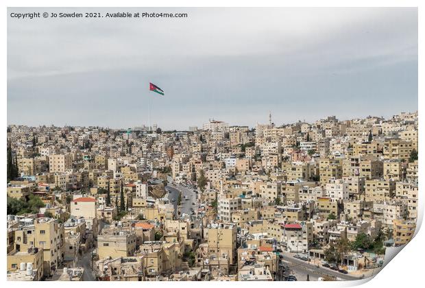 Amman, Jordan Print by Jo Sowden