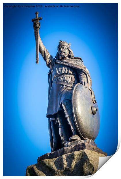 Alfred the Great Print by Jo Sowden