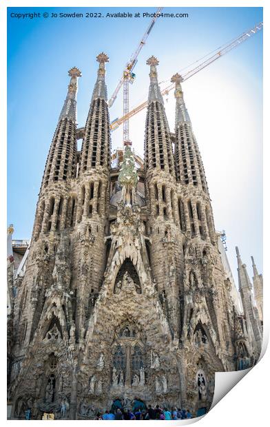 Sagrada Família Print by Jo Sowden