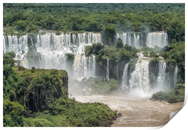 Amazing  Iguazu Falls Print by Jo Sowden