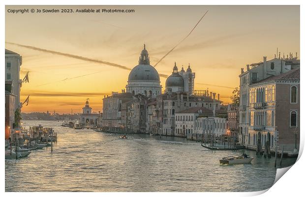 Classic Venice Print by Jo Sowden