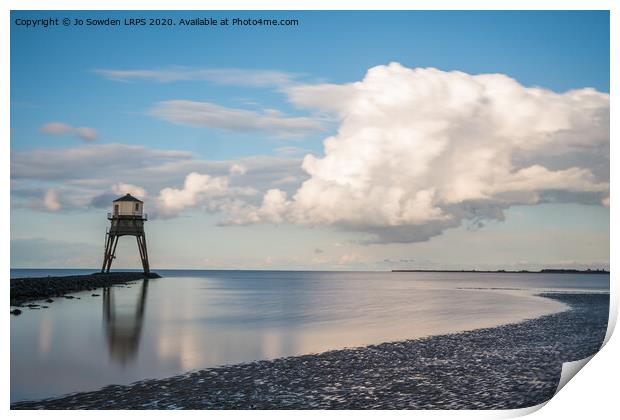Dovercourt Evening Reflections Print by Jo Sowden