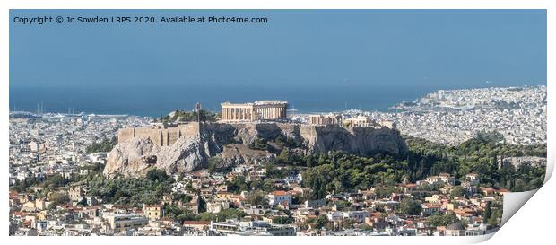 Acropolis of Athens Print by Jo Sowden