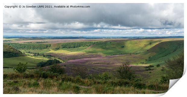 Hole of Horcum Print by Jo Sowden