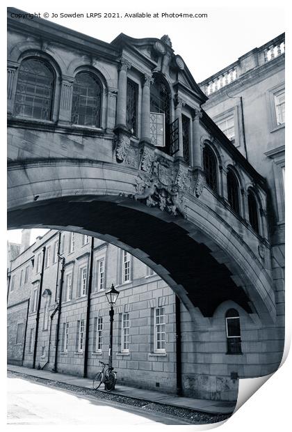 Bridge of Sighs, Oxford Print by Jo Sowden