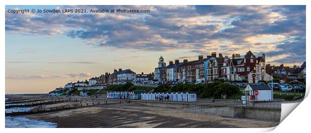 Sunset in Southwold Print by Jo Sowden