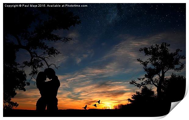  Kentucky Couple in Sunset  Print by Paul Mays