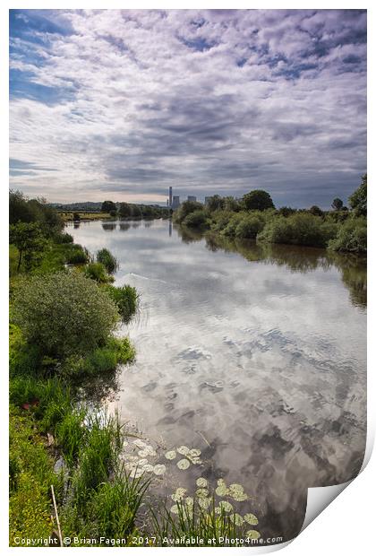 The River Trent Print by Brian Fagan