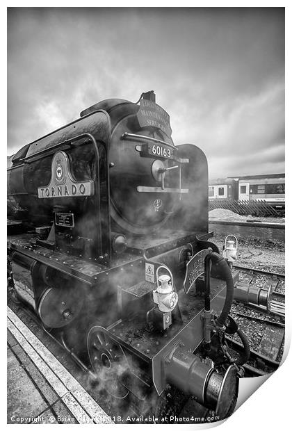 60163 Tornado Steam locomotive  Print by Brian Fagan