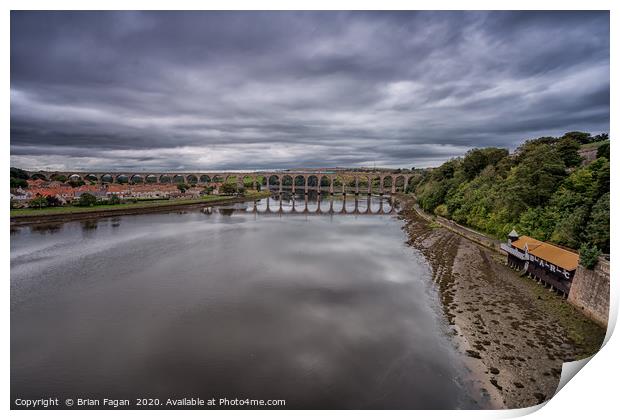 Berwick Railway Bridge Print by Brian Fagan