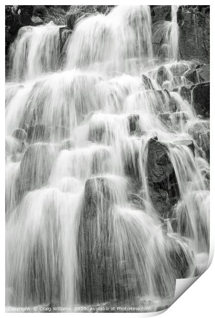 The Face in the Waterfall Print by Craig Williams