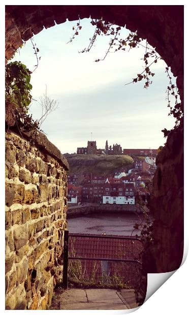 Keyhole View Whitby Print by Dave Leason