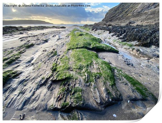 Stunning South Wales coastline Print by Jolanta Kostecka