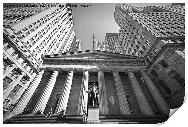  Wall Street NYC Print by Jack Torcello