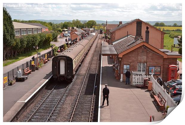  Bishops Lydeard Station Print by Angela Starling