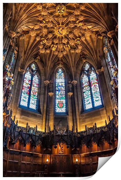  Cathedral Roof Print by Svetlana Sewell