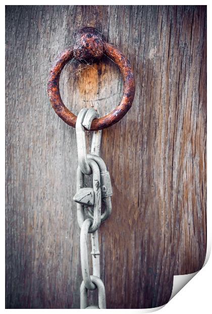 Rusty Lock Print by Svetlana Sewell