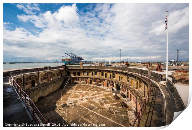 Landguard Fort Print by Svetlana Sewell