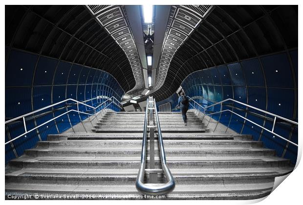Underground Stair Print by Svetlana Sewell