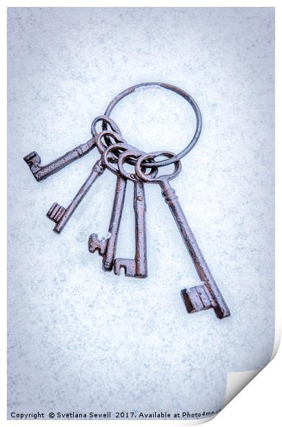 Rusty Keys Print by Svetlana Sewell