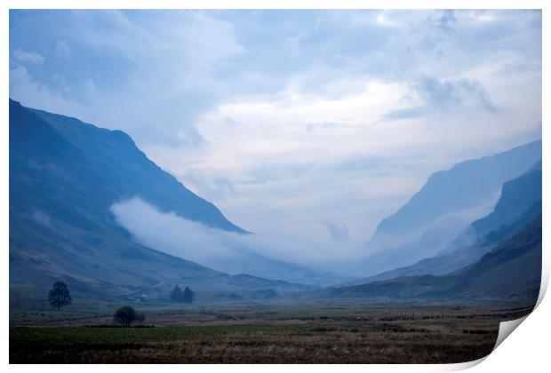 Valley of Clouds Print by Svetlana Sewell