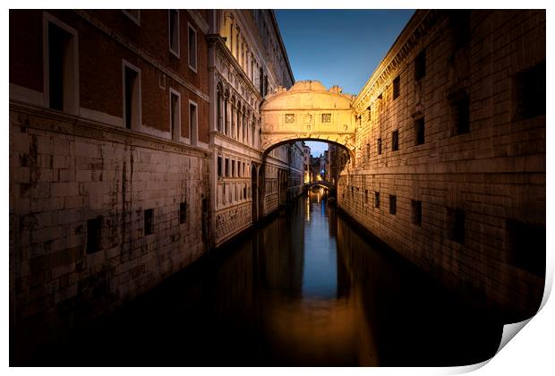 The Bridge of Sighs Print by Svetlana Sewell