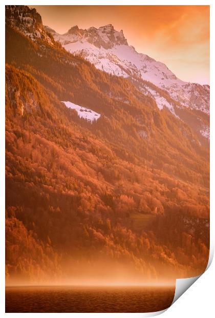 Swiss Alps  Print by Svetlana Sewell