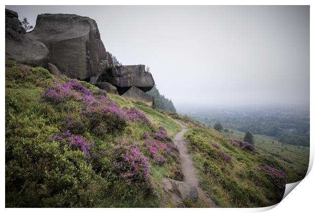 Ilkley Moor Landscape Print by Svetlana Sewell