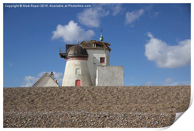 Aldeburgh Fort Green Windmill  Print by Mark Roper