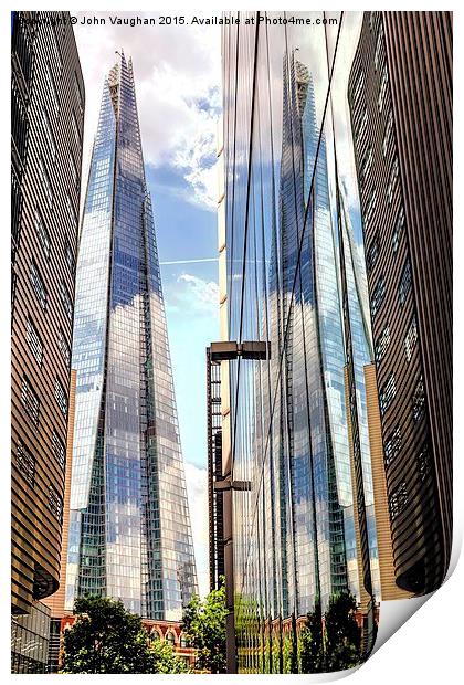  More reflections on The Shard Print by John Vaughan