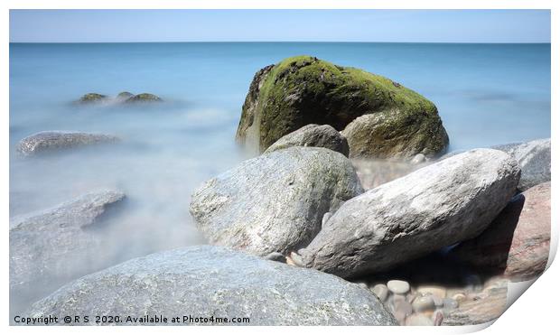 Stepping into the ocean Print by Rumyana Whitcher