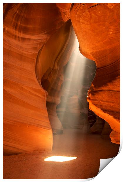 Antelope Canyon - Arizona Print by Sandra Kepkowska