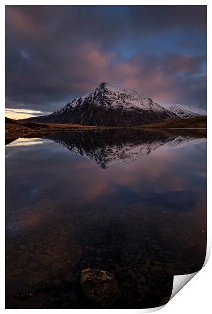 Llyn Idwal Print by Sandra Kepkowska