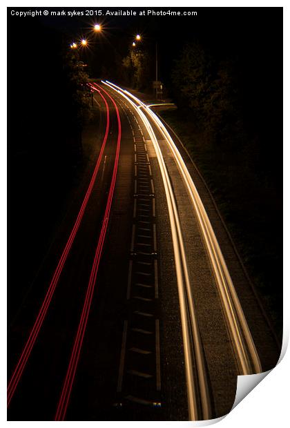 White Line Highway  Print by mark sykes