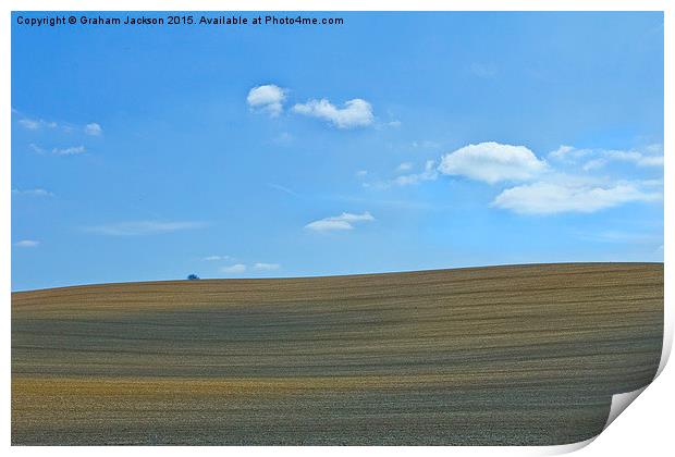  A modern agricultural abstract landscape Print by Graham Jackson