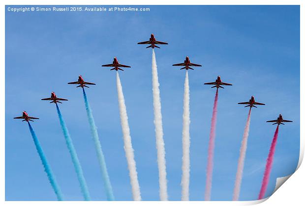  The Red Arrows Print by Simon Russell