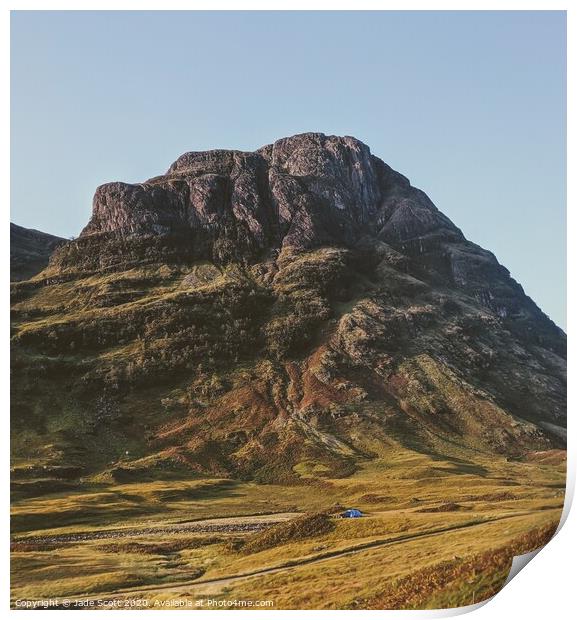 Glencoe Munro in scotland Print by Jade Scott