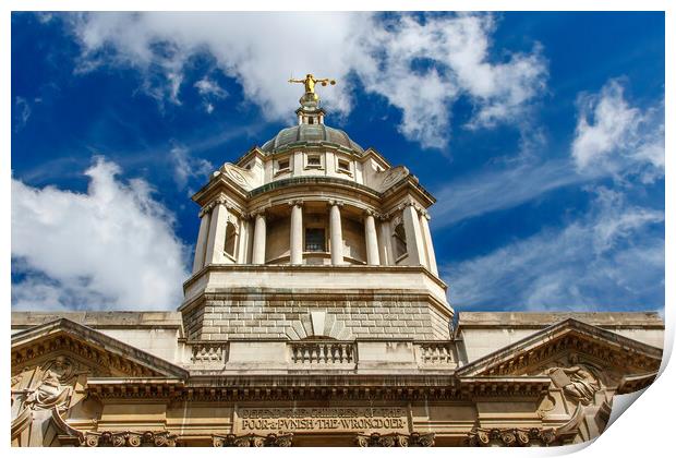 Old Bailey Print by tim miller
