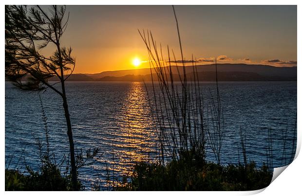 Sunset in amazing Kefalonia  Print by Naylor's Photography