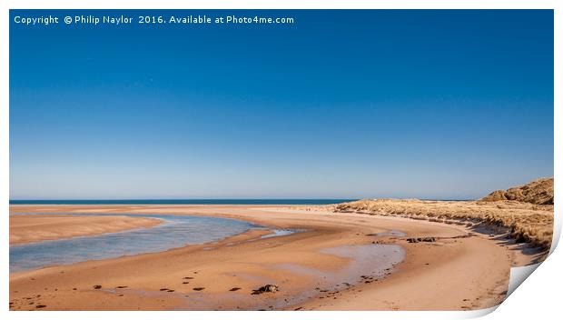 Beautiful Budle Bay.......... Print by Naylor's Photography