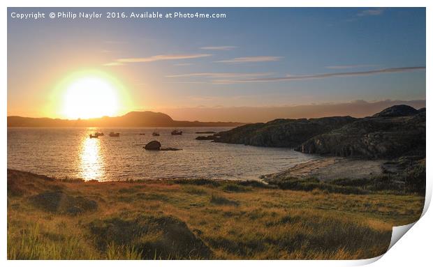 Mull Fionnphort Sunset.............. Print by Naylor's Photography