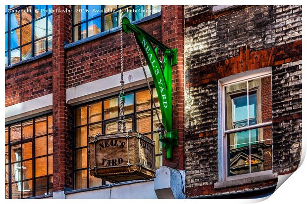 Neal's Yard Reflections.......... Print by Naylor's Photography