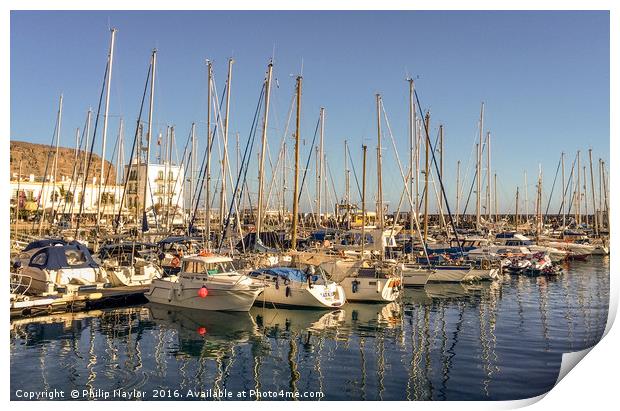 Port in the lovely fishing village........... Print by Naylor's Photography